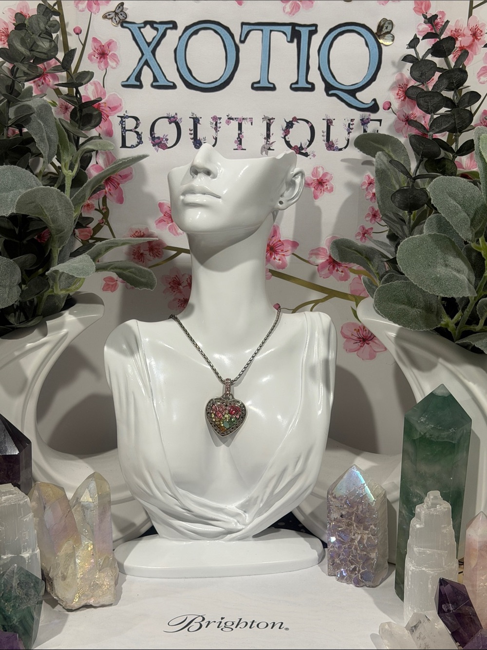 💎🌹RARE BRIGHTON VTG+ SLVR SWAROVSKI ‘CRYSTAL VOYAGE’ Necklace! Retired